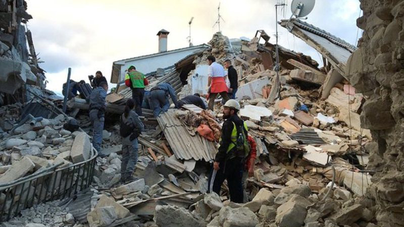 Gempa Bumi di Italia FOTO/Reuters