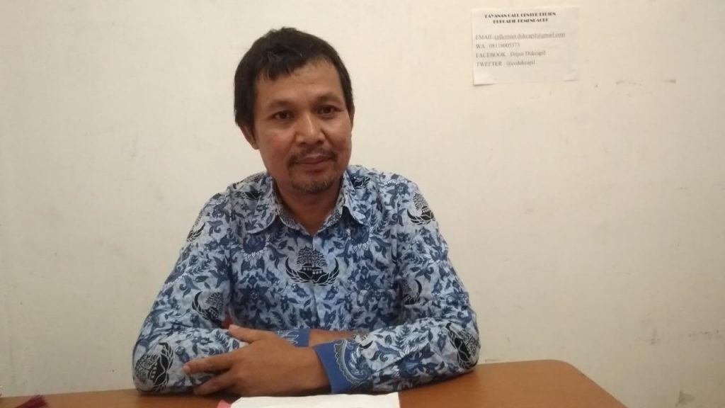 Kepala Bidang Pelayanan Pendaftaran Kependudukan Dinas Kependudukan dan Pencatatan Sipil Kabupaten Bengkayang, Akam.