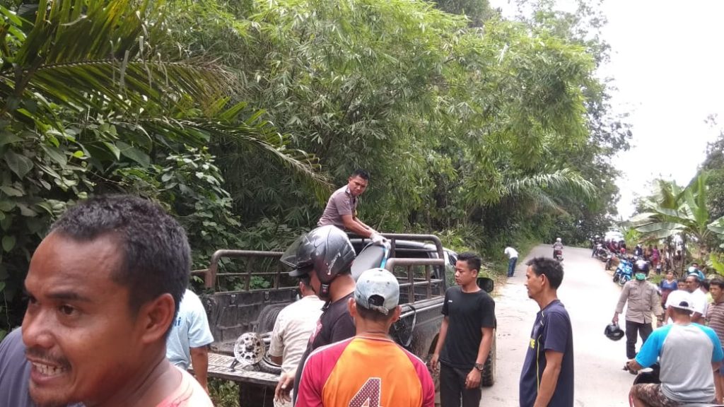 Suasana ruas jalan sesaat pasca kecelakaan maut